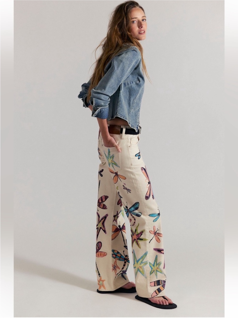 ▪️NWT Free People We The Free Tennessee Low-Rise Illusions Jeans Dragonfly 29 - Picture 6 of 15